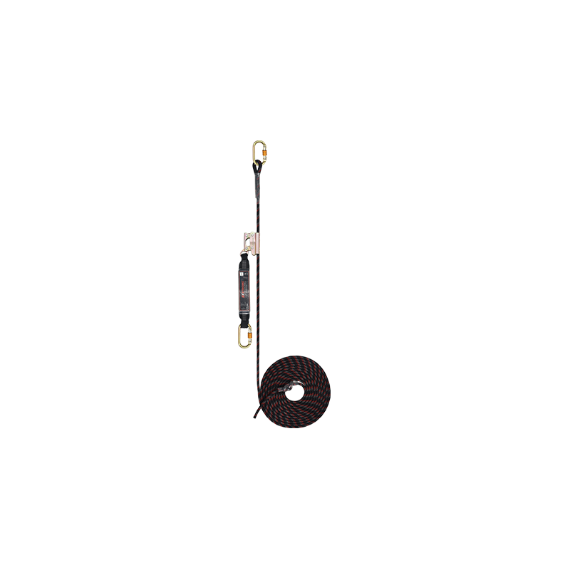 Guided Type Fall Arrester System On Flexible Anchorage Line